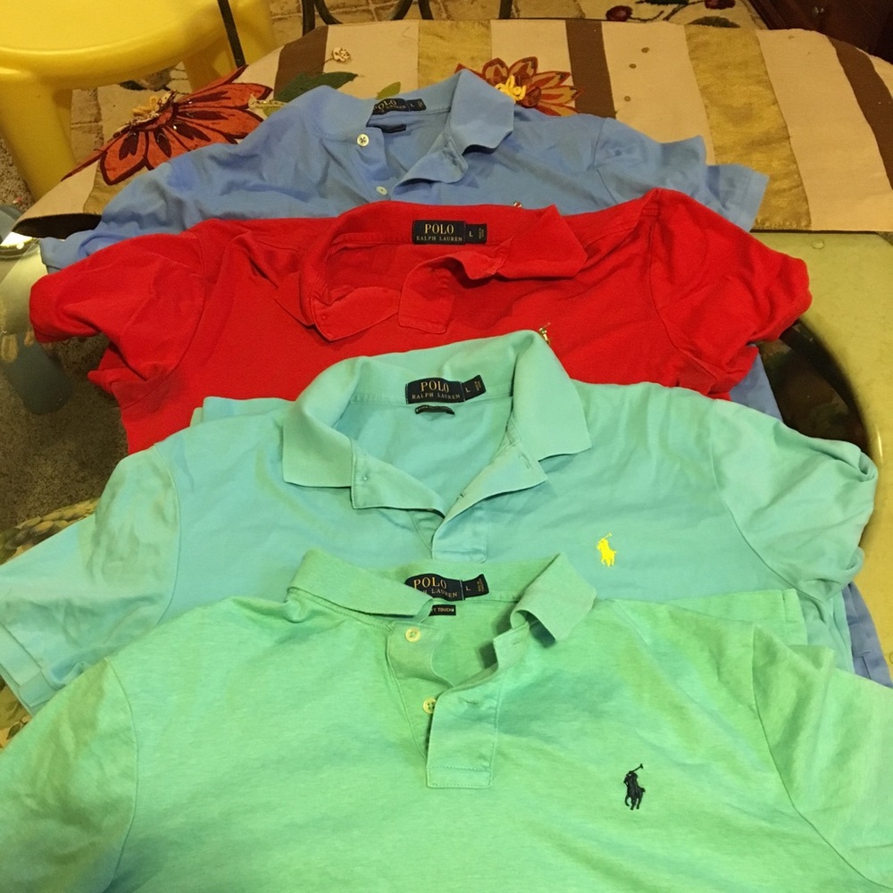 Men size L Polo Ralph Lauren soft touch Shirts